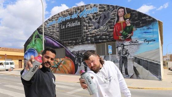 La historia de Santa María del Águila, en un grafiti