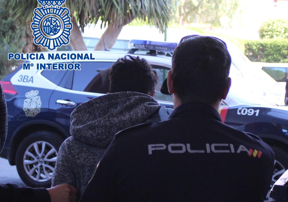 Uno de los detenidos en la operación en El Ejido