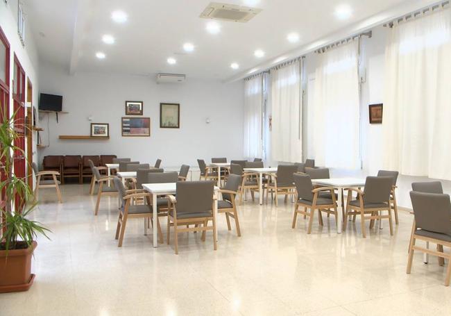 Uno de los salones del centro.