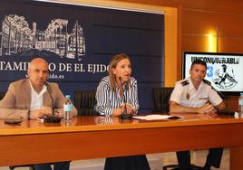 José Antonio García, María José Martín y César Mantero Gómez, en la presentación de la prueba.