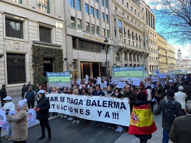 Fotos: Así fue la manifestación de los vecinos de Balerma en Madrid