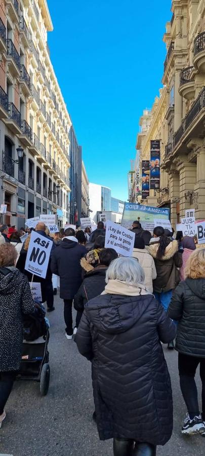 Fotos: Así fue la manifestación de los vecinos de Balerma en Madrid