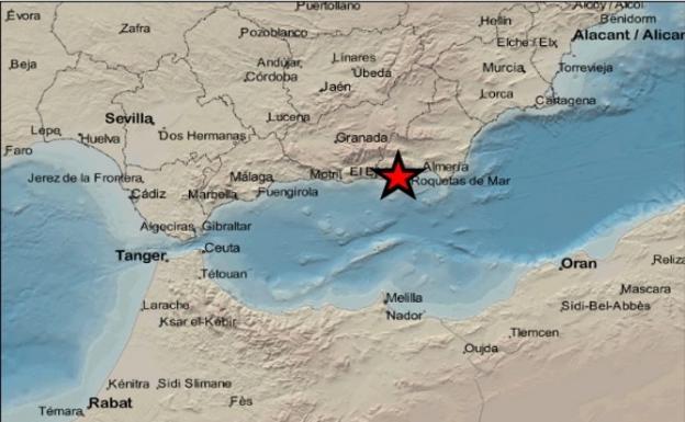 Sucesos en Almería | Un terremoto hace temblar el Poniente almeriense sin ocasionar daños