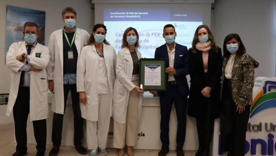 La Unidad de Farmacia del Poniente recibe la Certificación de Calidad Q-PEX