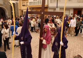 La Borriquita sale a la calle en Balerma por el Domingo de Ramos