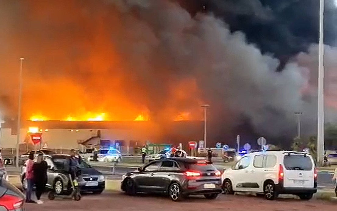 El incendio de Mabe, en imágenes