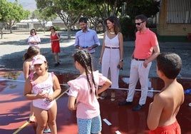 Francisco Bellido, Delia Mira y Javier Rodríguez en el CEIPPunta Entinas.