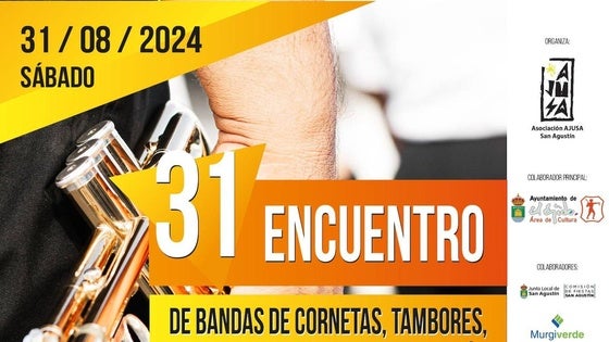 San Agustin acoge el encuentro de Bandas de Cornetas, Tambores, Majorettes y Animación
