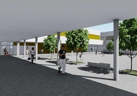 Imagen virtual del proyecto del nuevo instituto de Almerimar.