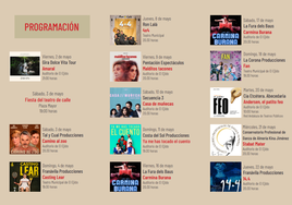 Algunos de los espectáculos que podrán ver los espectadores en el festival.