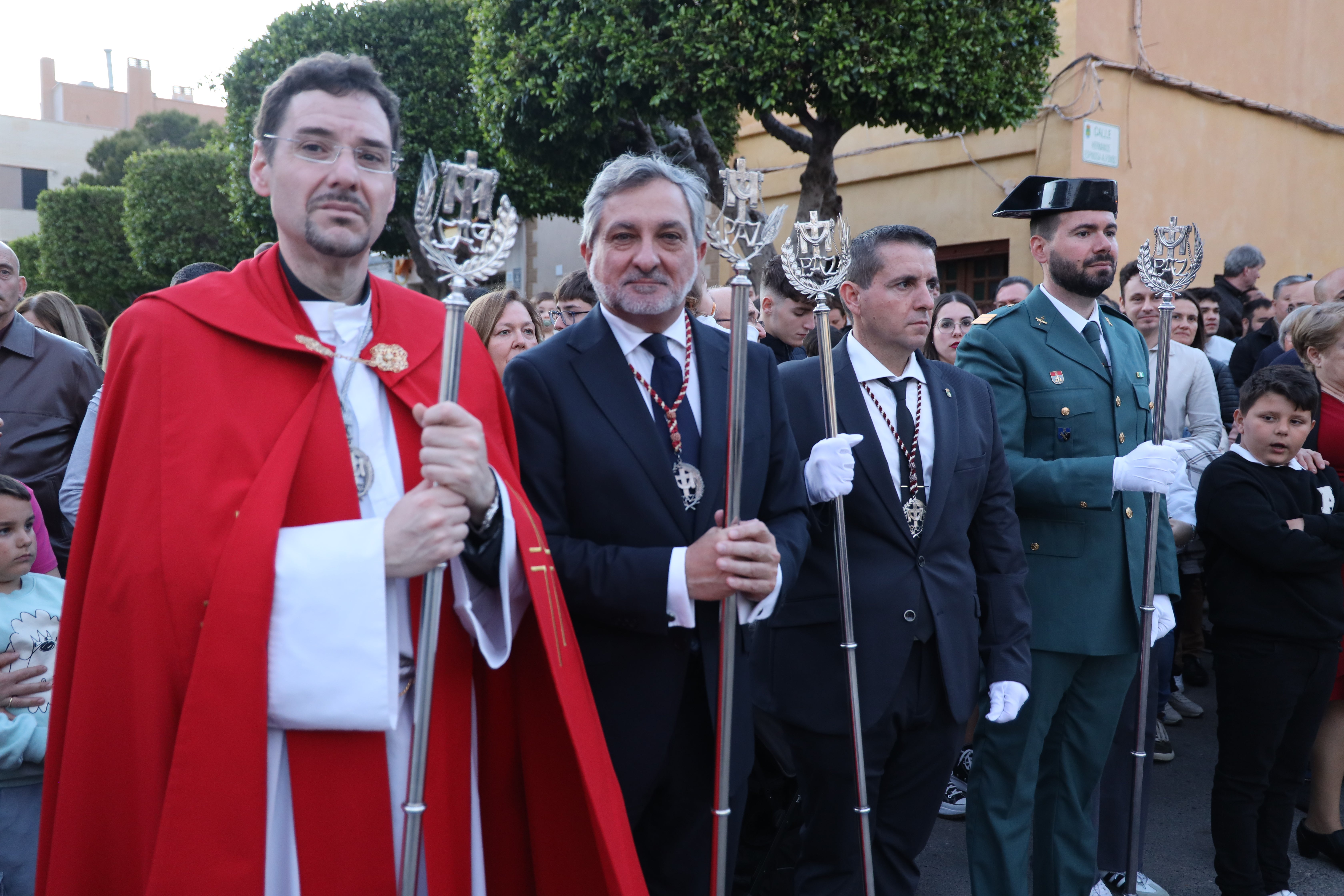 El Santísimo Cristo de la Paz y Nuestra Señora de los Dolores, en procesión