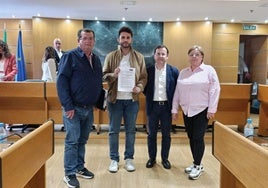 Concejales de la formación socialista ejidense en el pasado pleno en el Ayuntamiento.