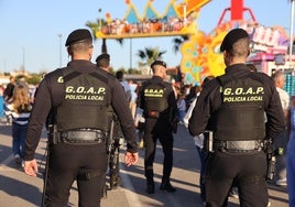 El Grupo Operativo de Apoyo y Prevención Servicio de la Policía Local de El Ejido está presente en las fiestas de San Marcos.