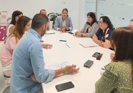 Una de las reuniones efectuadas en las últimas fechas por la Mesa Radar Local de El Ejido.