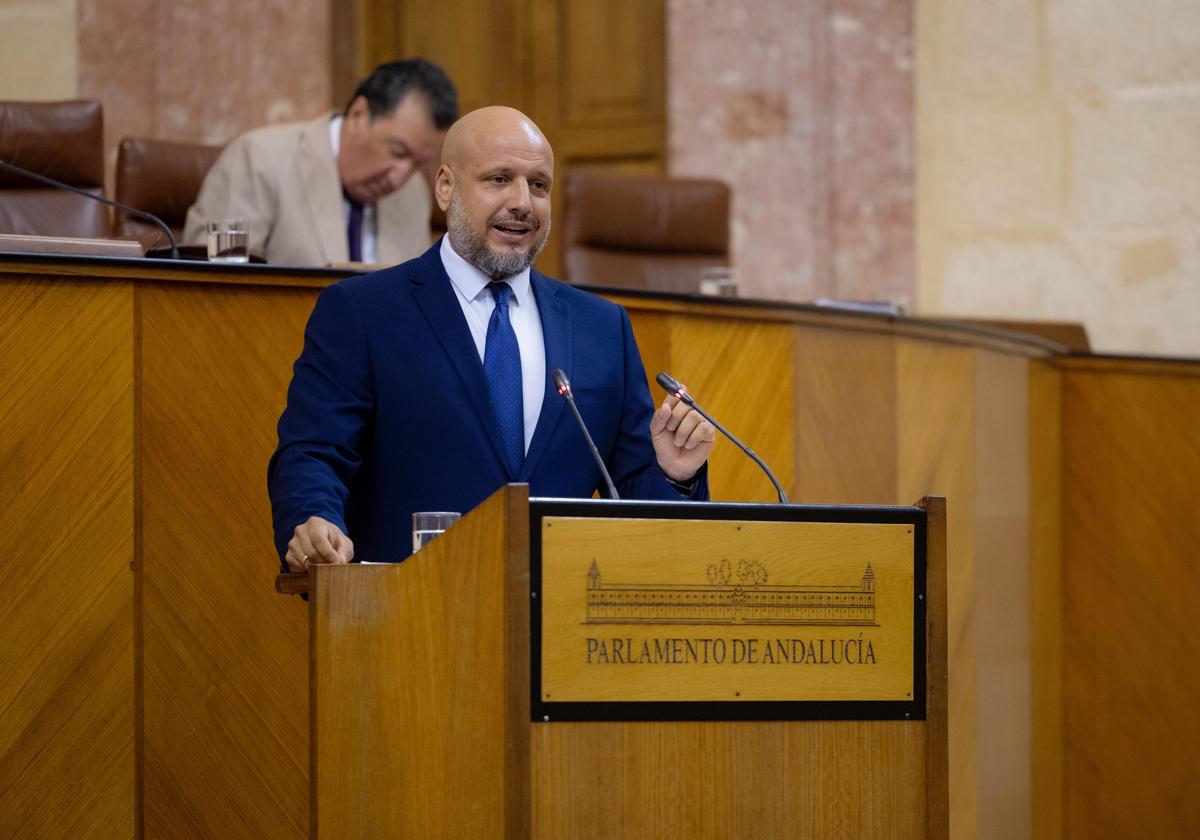 Rodrigo Alonso en el Parlamento de Andalucía.