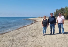 El PSOE advierte de que la playa de Guardias Viejas se ha quedado sin accesos por la costa