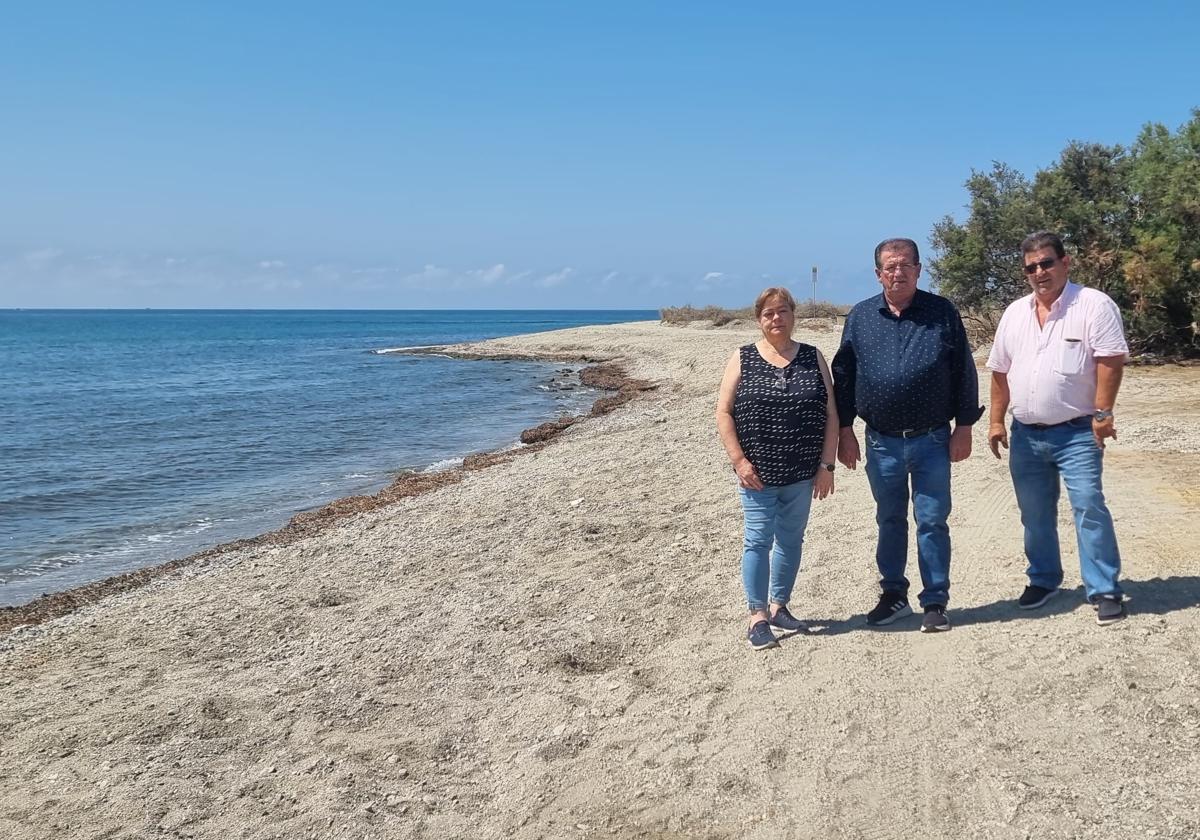 El PSOE advierte de que la playa de Guardias Viejas se ha quedado sin accesos por la costa