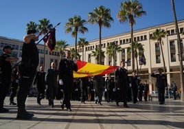 Un momento del acto institucional en la Plaza Mayor de El Ejido.