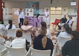 Un momento de la jornada en el Hospital Universitario de Poniente.