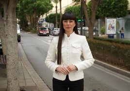 La portavoz de Vox El Ejido, Beatriz Sánchez, en el municipio.