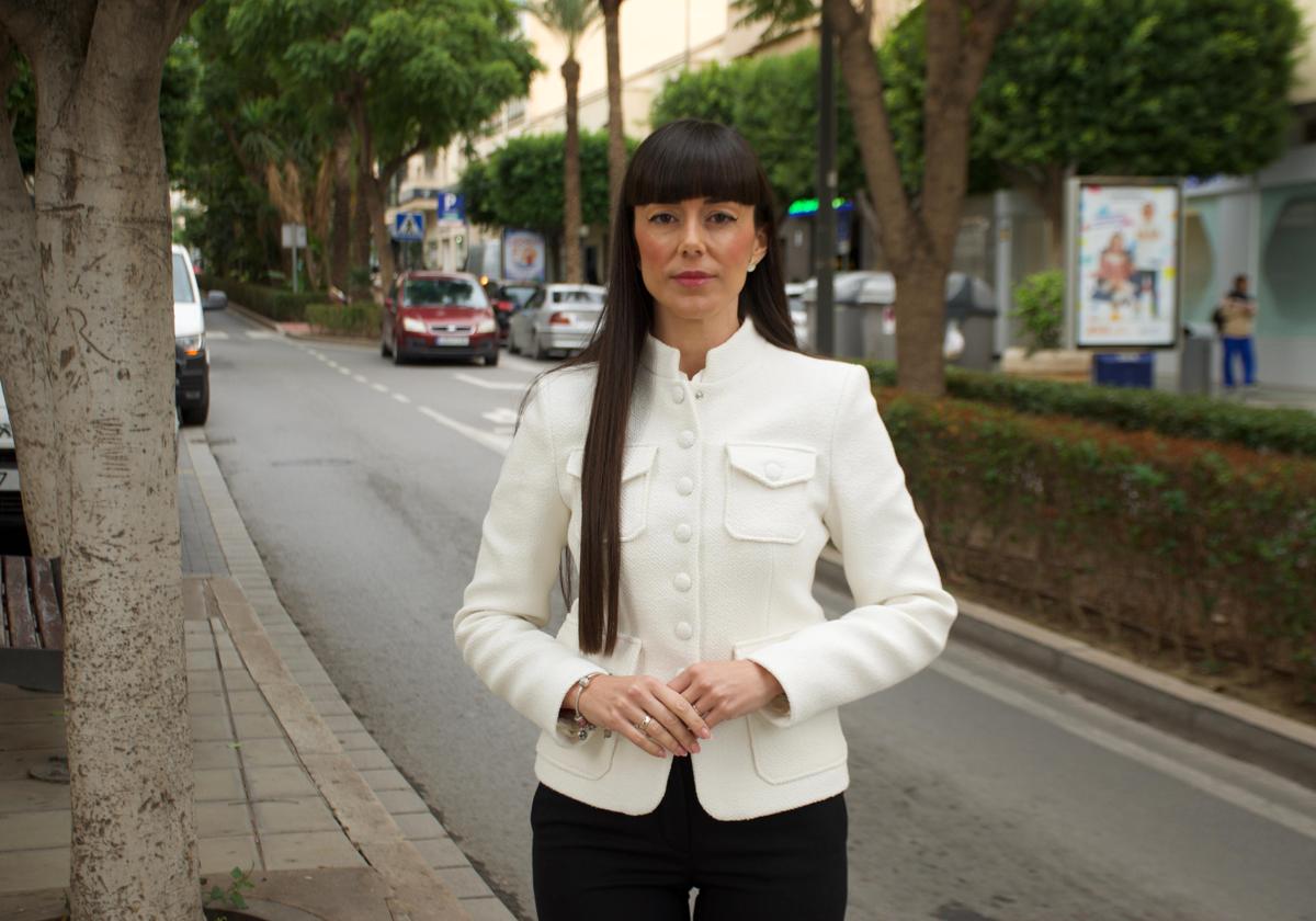 La portavoz de Vox El Ejido, Beatriz Sánchez, en el municipio.