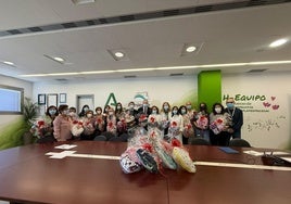 Las piezas fueron elaboradas por un CPA de Mayores de El Ejido.