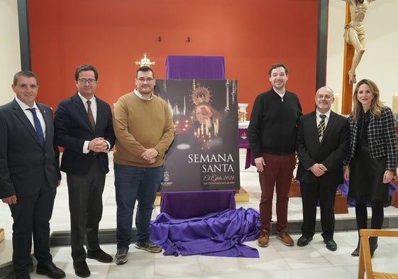 Santa María del Águila fue el escenario donde se presentó este viernes el cartel de Semana Santa.