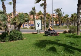 Un operario trabajando.