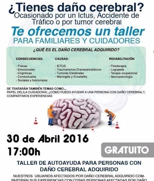 ‘Vivir’ lleva a cabo el 30 de abril un taller informativo sobre el daño cerebral adquirido