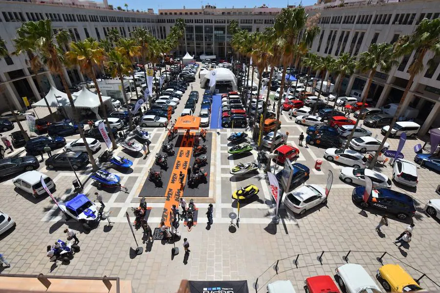 Vista panorámica de la tercera edición de ‘EjidoMotor’, ubicada hasta este domingo en la Plaza Mayor. 