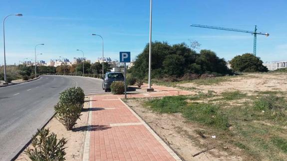 Parcela donde se ubicará el nuevo colegio. 