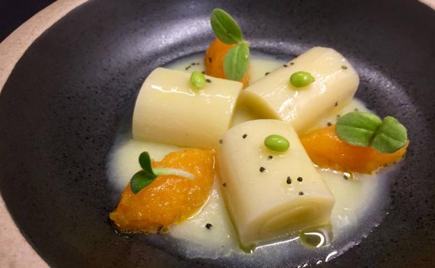 El puerro y la calabaza frita, para templar cuerpo y espíritu en el inminente otoño. 