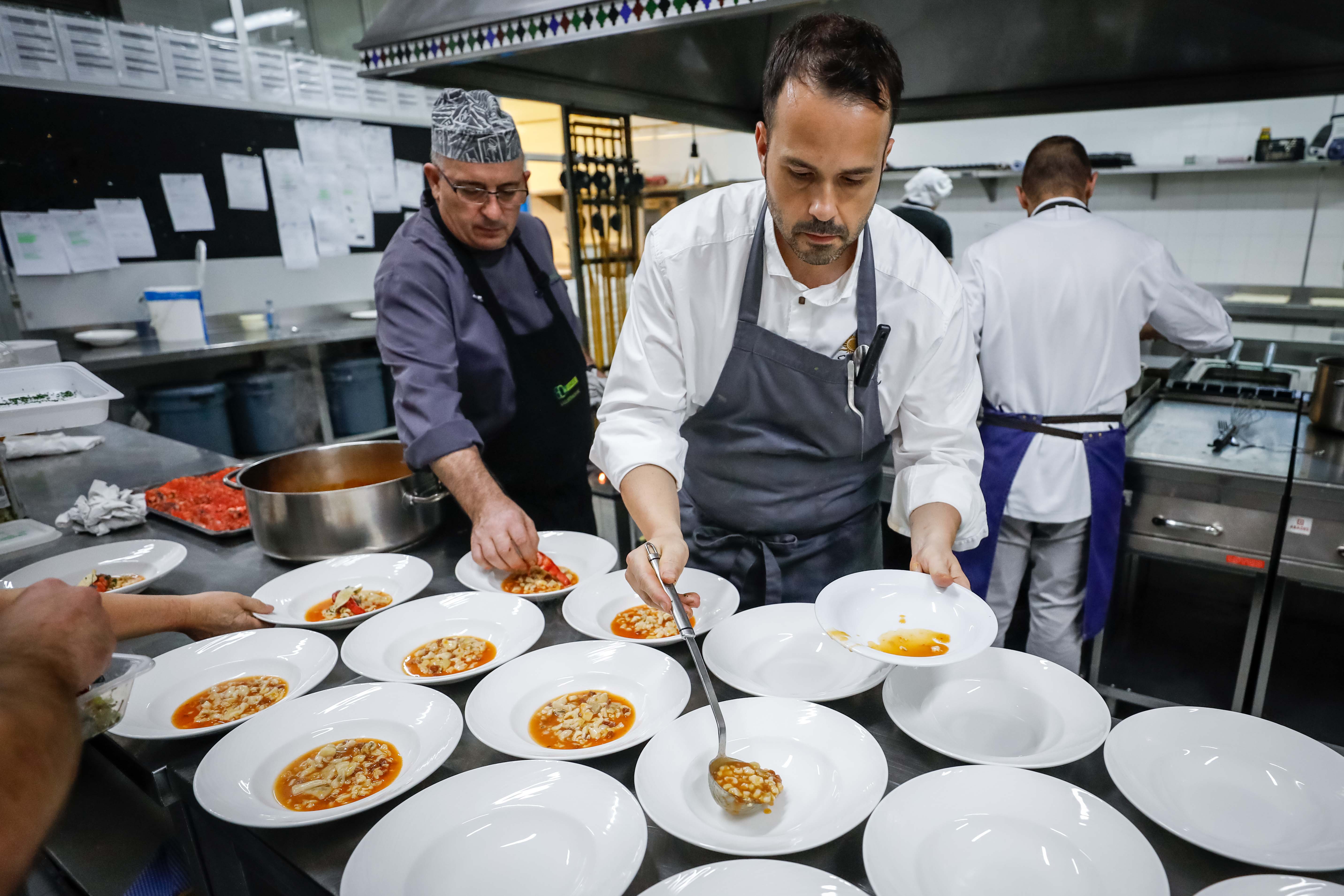 Ignacio Solana y Ricado González Sostres inauguran los Menús Michelín 