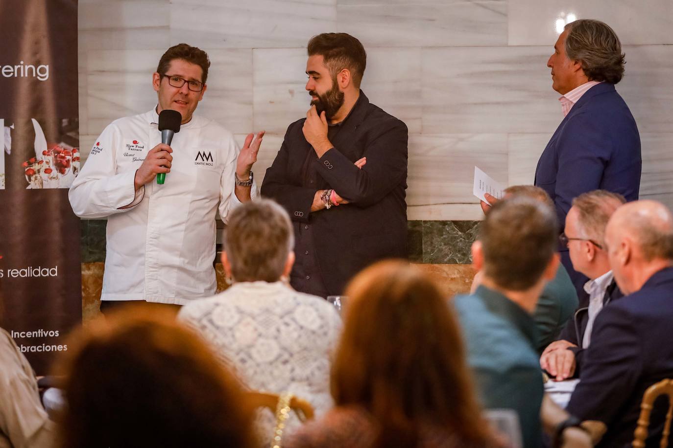 El chef apuesta por los productos del territorio, como muestra de la cocina fluvial