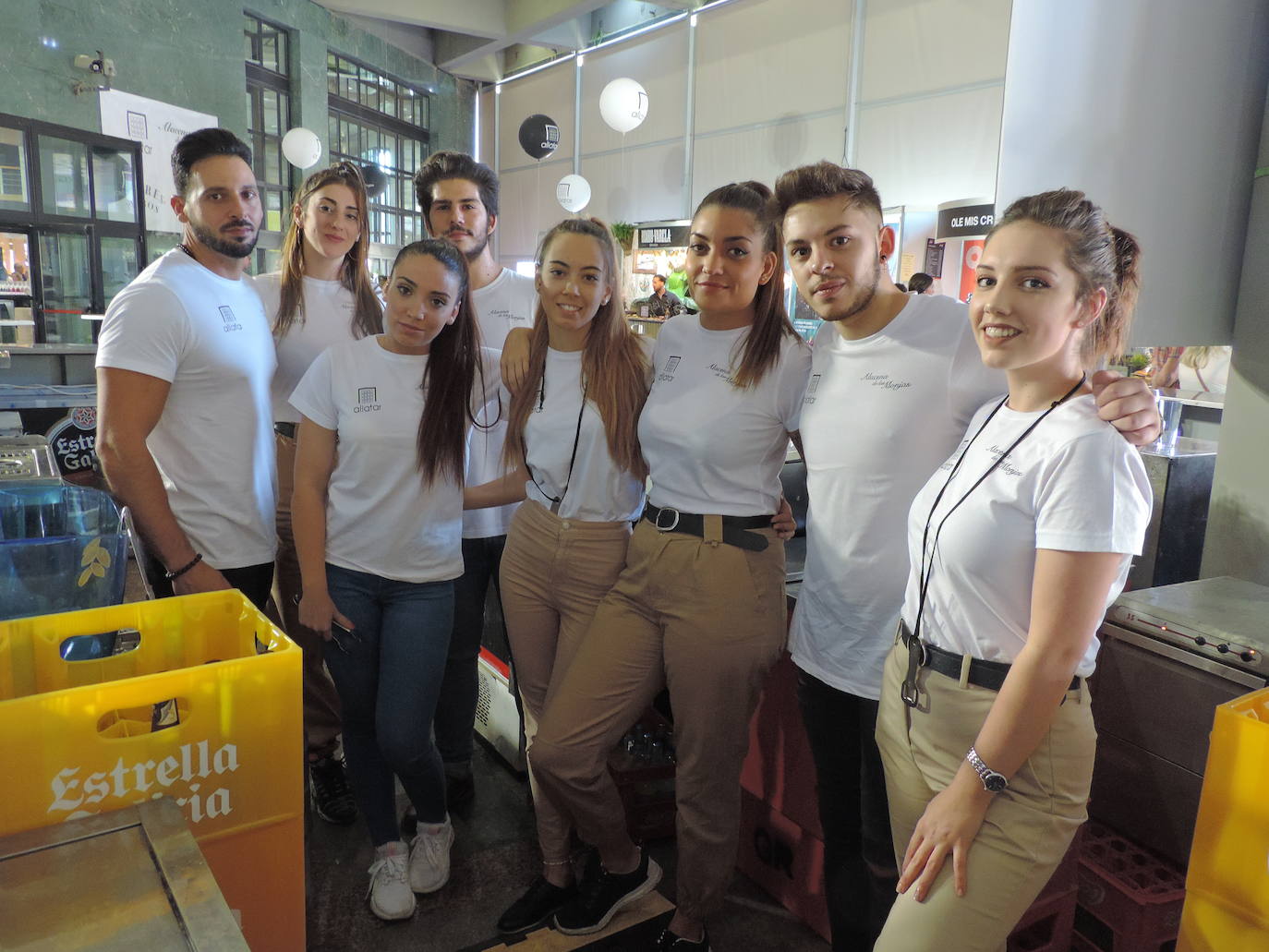 Magnífico ambiente en la zona dedicada a estos locales en el Palacio de Congresos