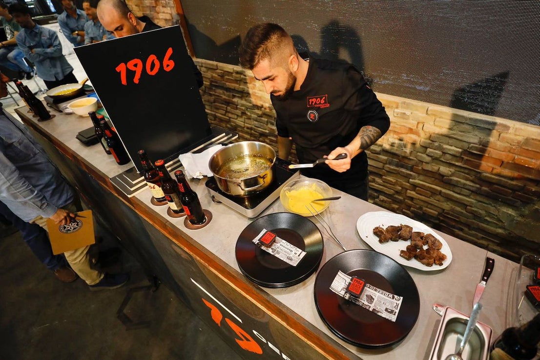 Concurso de tapas en el stand de Estrella Galicia 