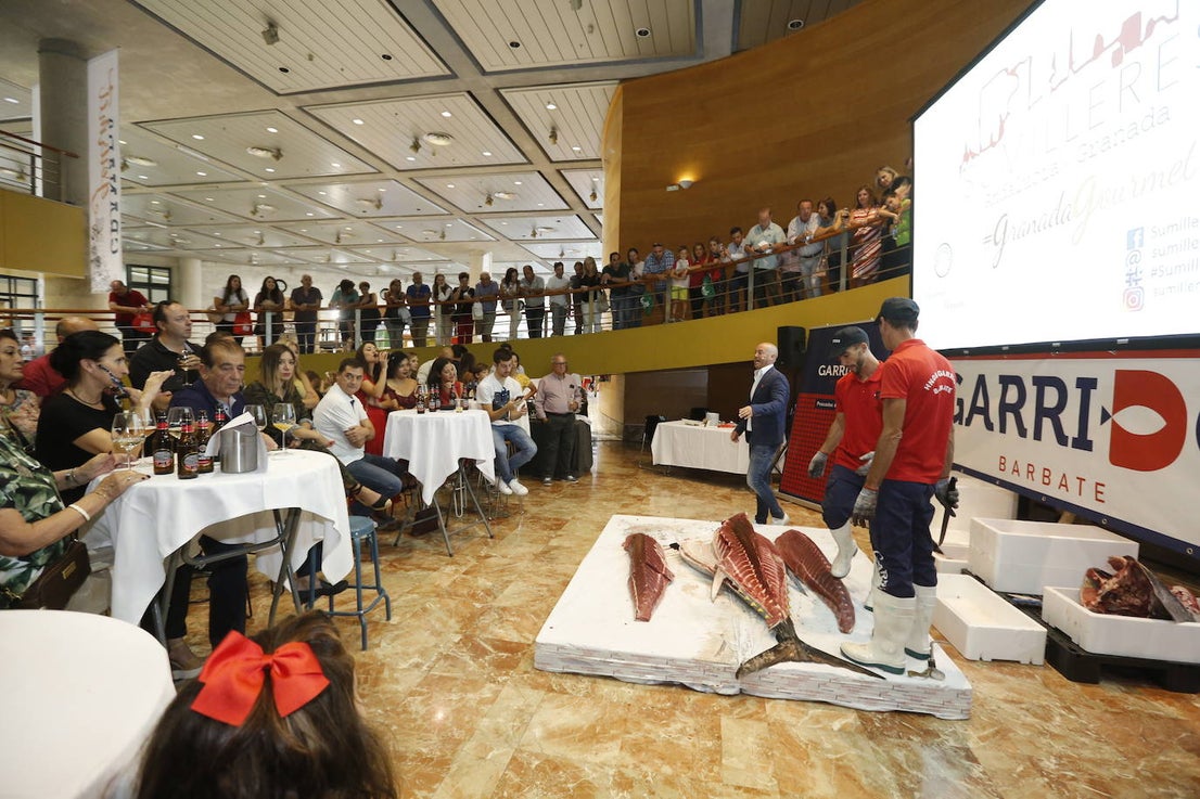 Los asistentes a Granada Gourmet pudieron presenciar un ronqueo en vivo