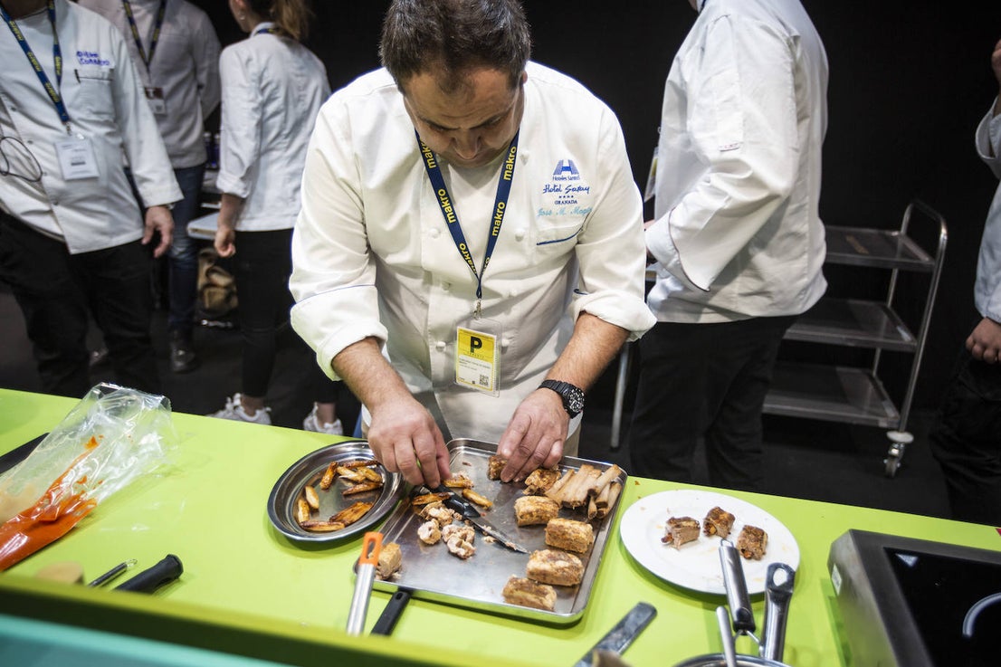 El chef granadino ha quedado segundo clasificado en el XVI Concurso Nacional de Tapas de Madrid Fusión 