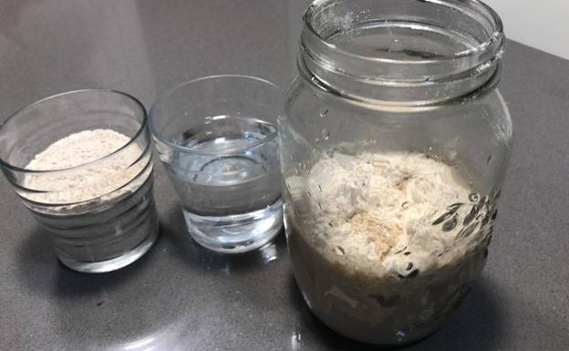 Los ingredientes para una masa madre que te explica Álvaro Arriaga.
