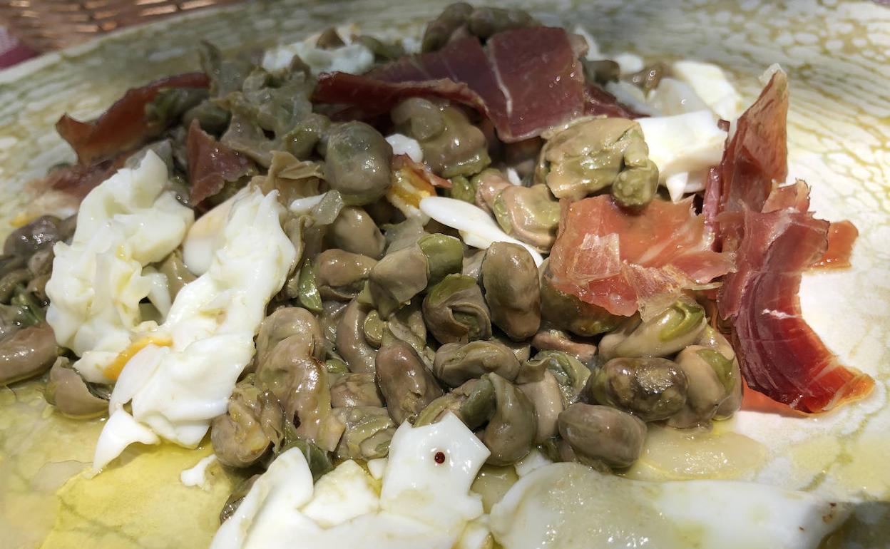 Unas habas de antología, en Casa Guillermo de Pinos Genil.