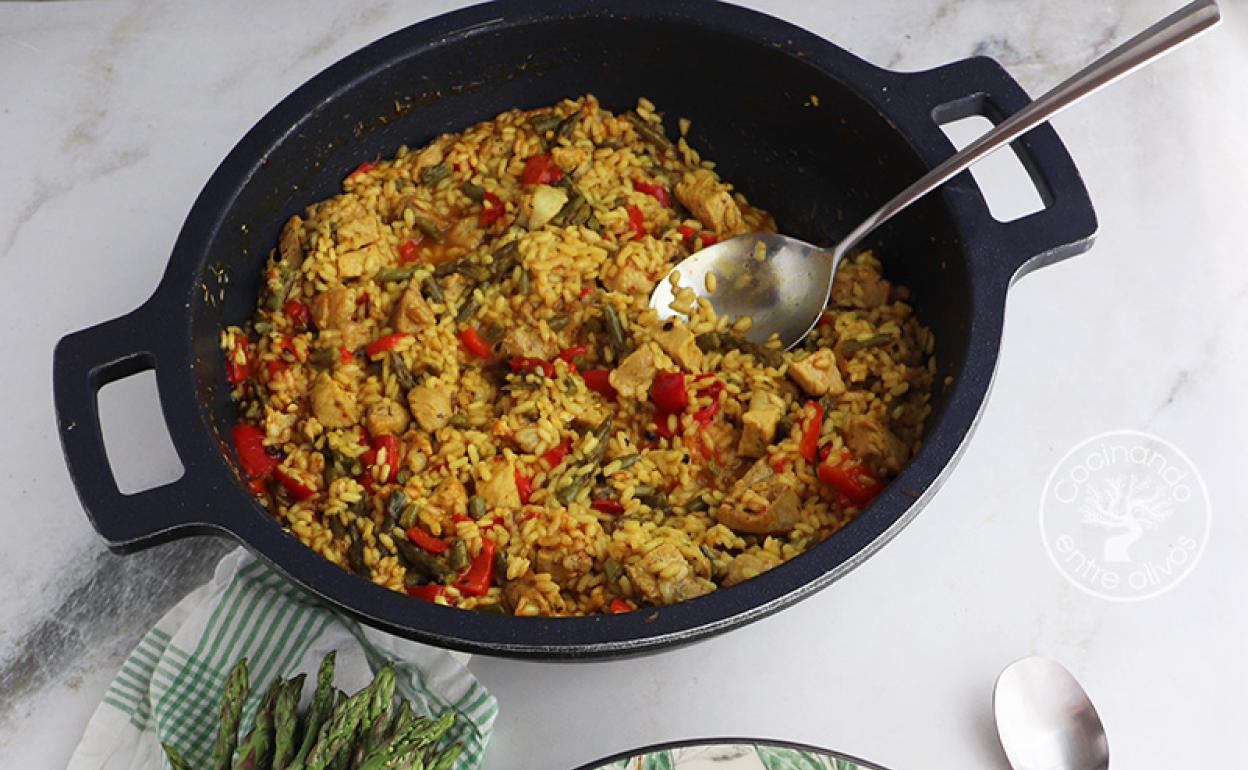 Arroz con espárragos de Huétor Tájar