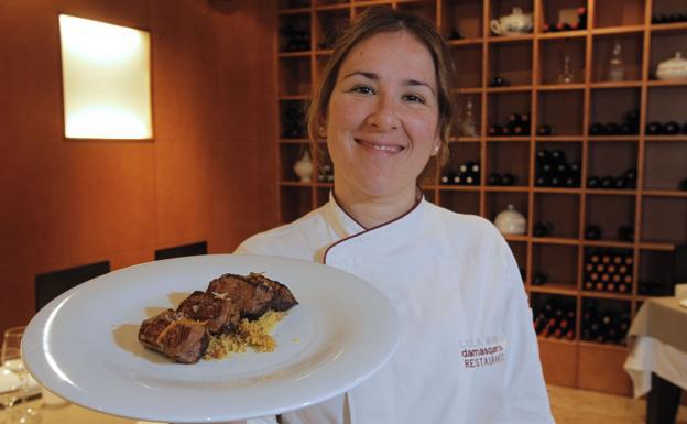 Lola Marín, chef del restaurante Damasqueros.