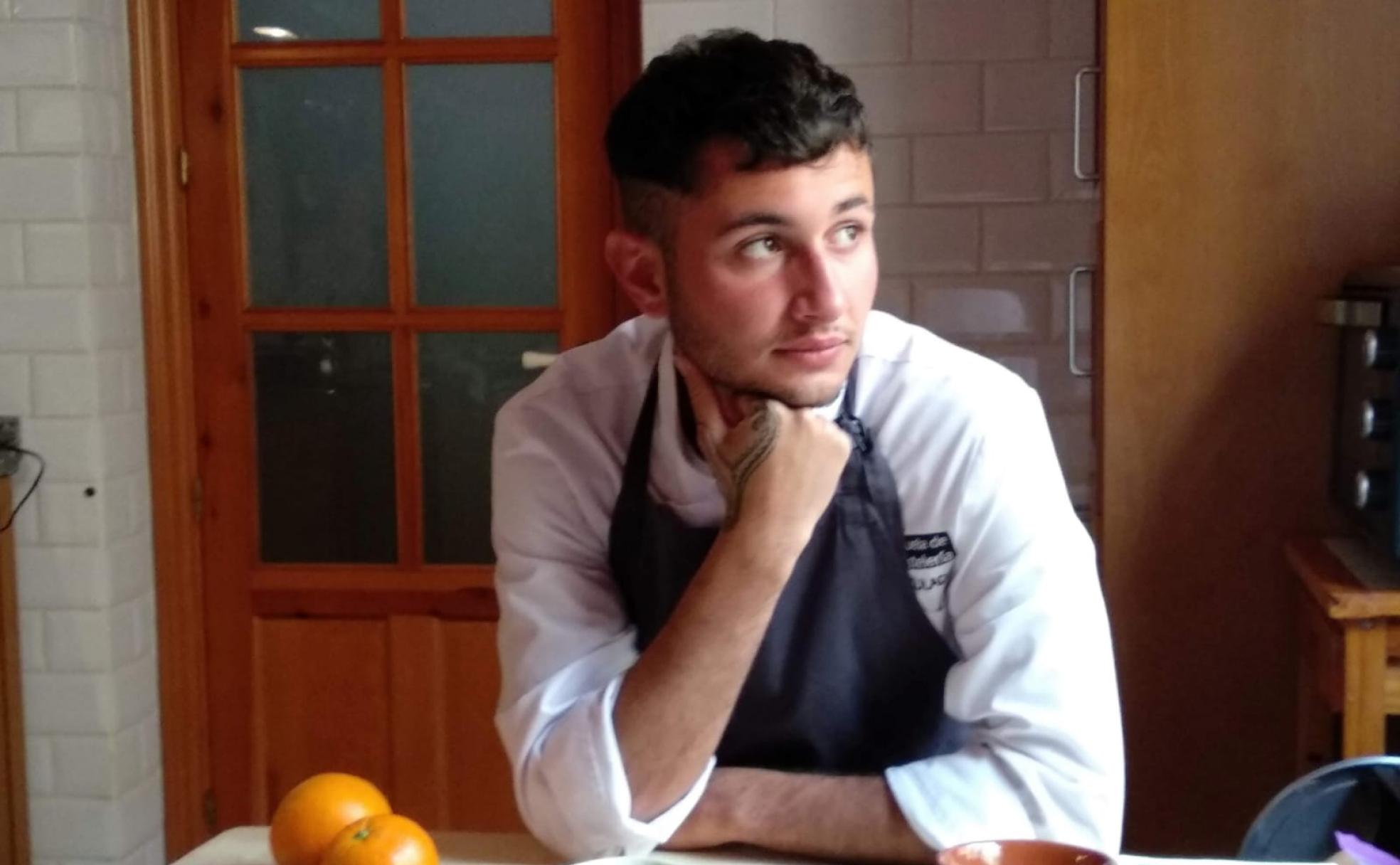 Álvaro Sánchez, estudiante de hostelería en La Inmaculada.