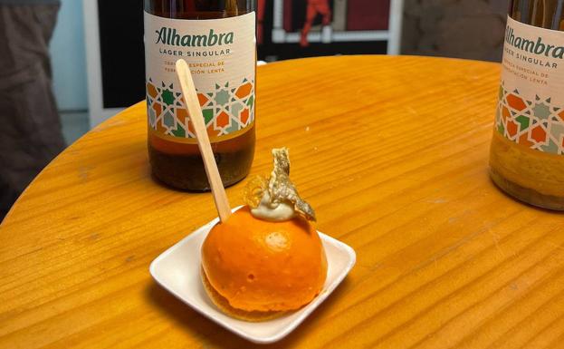 Aperitivo 'carvalhiano' en la Escuela de Hostelería La Inmaculada. 