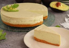 Presentación de la deliciosa tarta de aguacate de la Costa Tropical
