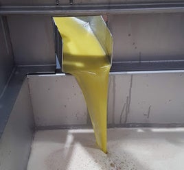 Mosto oleoso de un molino actual.