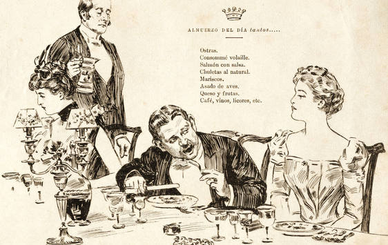 Un menú de 500.000 pesetas (de hace 130 años)
