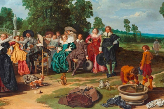 'La fiesta campestre', cuadro del pintor Dirck Hals (1627).