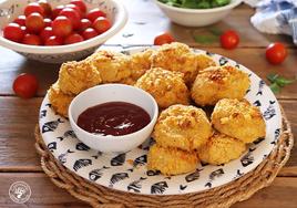 Nuggets caseros de merluza con queso crema