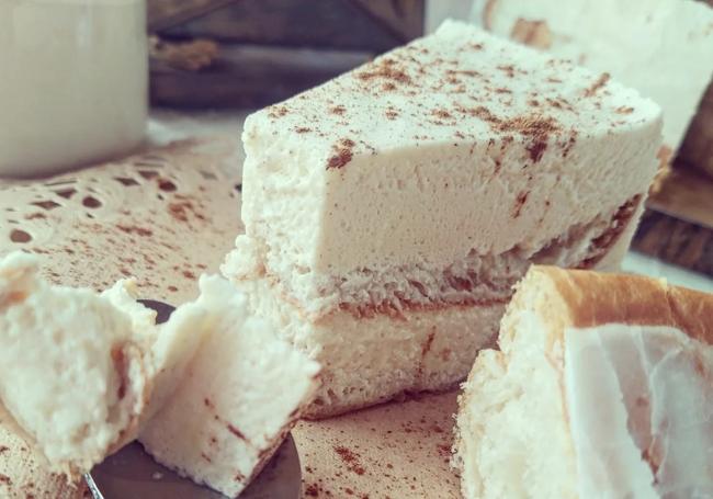 Mousse de horchata valenciana.